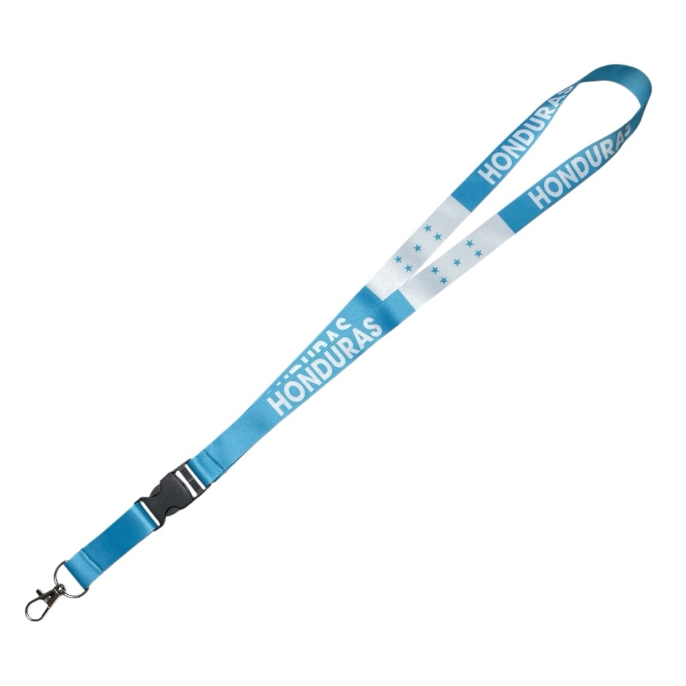 Honduras Flag Lanyard, Keychain, ID Holder with Detachable Buckle